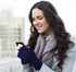 SATINIOR 3 Pairs Half Finger Gloves Winter Fingerless Knit Gloves for Men Women, Dark Grey, M...